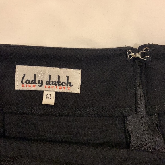 Black pencil skirt with button decoration at waist. Back zip. Mint condition - Picture 4 of 5